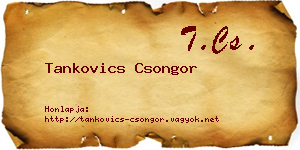 Tankovics Csongor névjegykártya