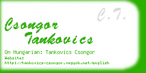 csongor tankovics business card